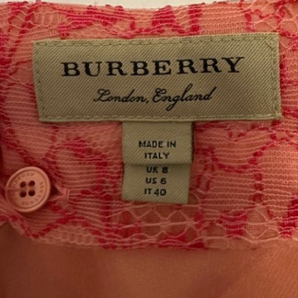 Burberry Wilton Pleated lace skirt size 6 - Picture 4 of 5